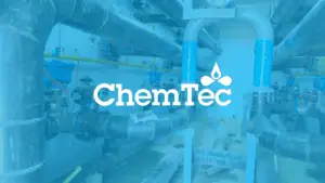ChemTec logo over a photo of pipes