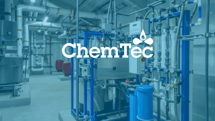ChemTec logo over a photo of a facility