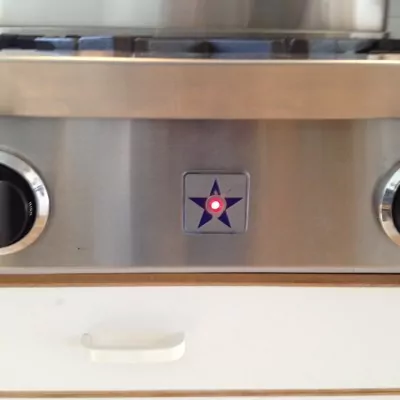 Stove light with any burner lit