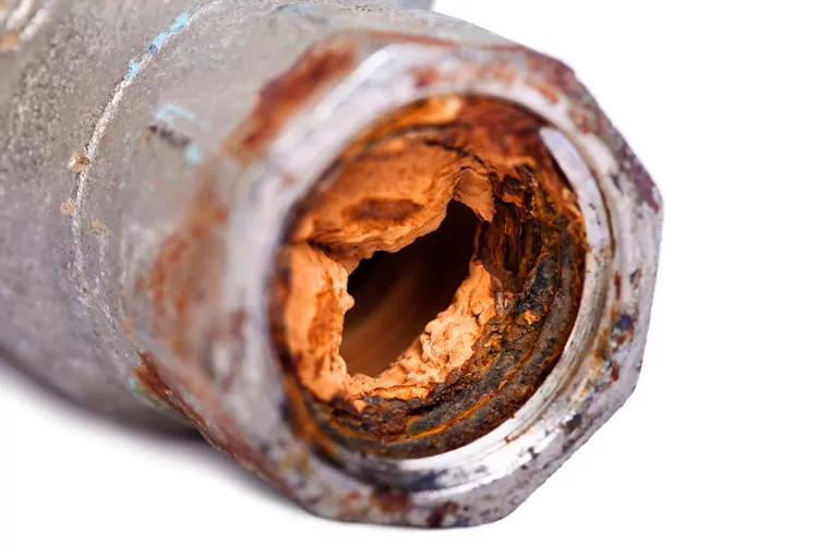 corroded pipe